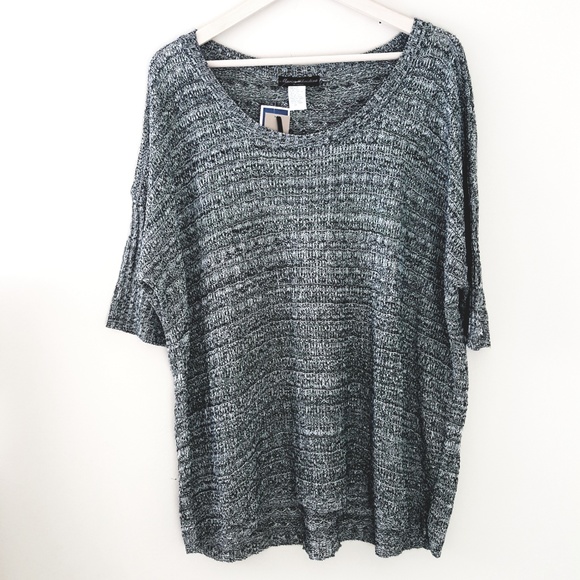 Marisa Christina Tops - Marisa Christina I Green Oversized Knit Tunic Top